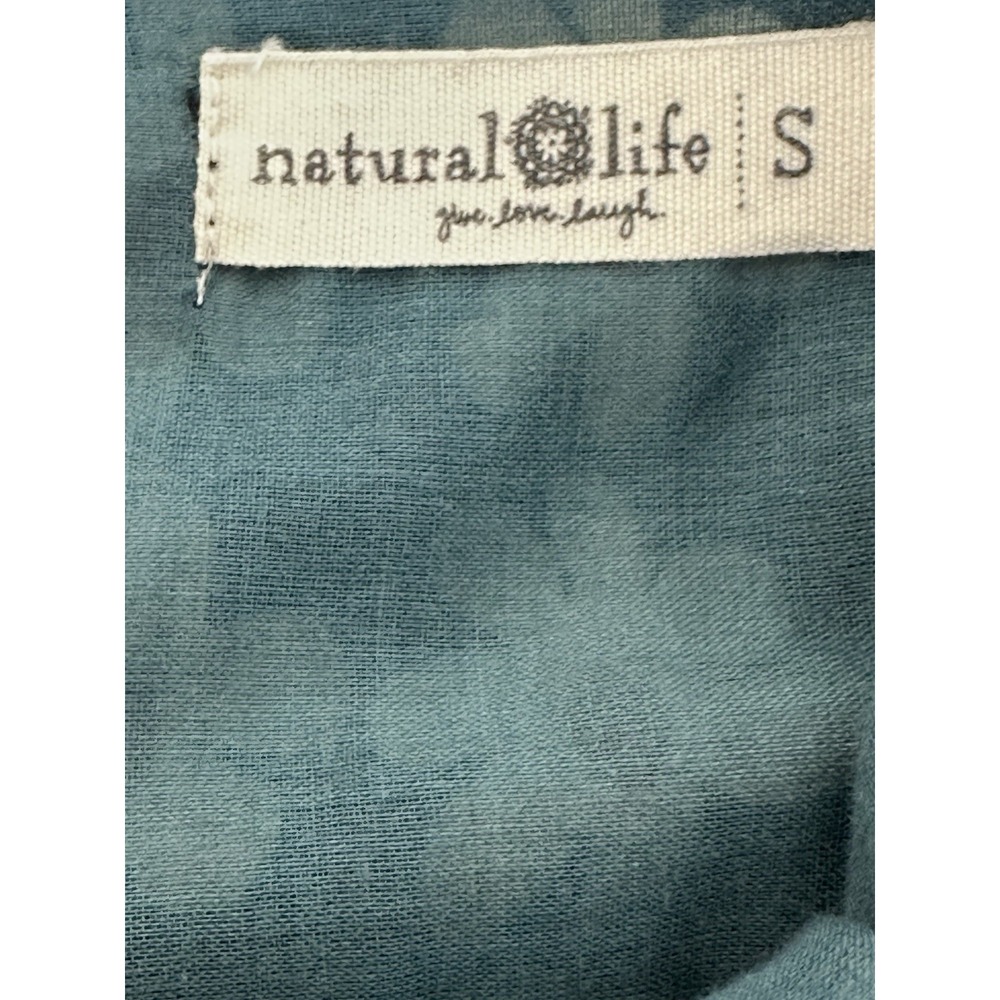 Natural Life Womens Floral Print Boho Maxi Sun Dress Cotton Lined Size Small - Picture 11 of 12